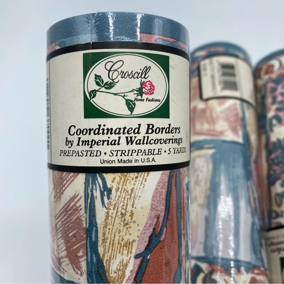 Croscill Coordinated Borders Imperial Wallcoverings Vintage 5 Yds Each Abstract - Picture 5 of 7